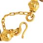 Jean Mahie 22K Yellow Gold Cultured Baroque Gray Pearl Bracelet