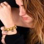 Jean Mahie 22K Yellow Gold Cultured Baroque Gray Pearl Bracelet