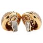 Cartier Vintage 5.50 carats Diamond 18K Gold Dome Clip On Earrings