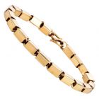 Vintage 22K Gold Elegant Box Chain Links Bracelet 