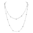 Cartier Love  Screws18K White Gold 46" Long Chain Necklace-Dover Jewelry