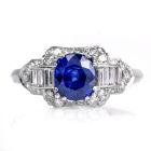 Kashmir AGL GIA No Heat Sapphire 2.53cts Diamond Platinum Ring