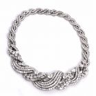 Antique 86.00ct Diamond 18k Gold Necklace Circa 1930's