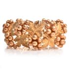 Vintage Buccellati 1960s 18K Gold Grape Leaf Link Statement Bracelet|Dover Jewelry|
