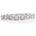  Antique Old European 10.50cts Diamond Platinum Bangle Bracelet|Dover Jewelry|