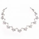 European French 14.68ct Diamond Platinum Choker Necklace