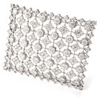 Vintage Diamond Window of Snowflakes Platinum Brooch