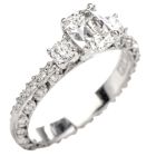 Tacori GIA Diamond Eternity Band Platinum Designer Engagement Ring 