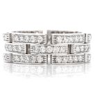 CARTIER  Diamond 18K Maillon Panthère Open Link Unisex Band Ring
