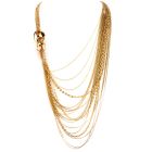 Gucci Vintage Multi Strand 18 Karat Yellow Gold Long Lariat Necklace 