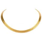 Buccellati Textured Braided 18k yellow Gold Chocker Necklace 
