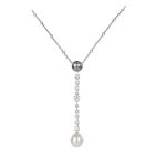 Cartier Calin Collection Heart Diamond Tahitian South Sea Pearl Lariat Drop Gold-Necklace