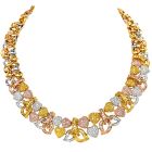 16.55 ct GIA Natural Pink Fancy Intense Yellow Diamond Heart 18K Necklace