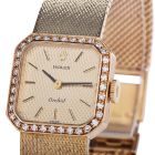 Rolex Vintage Diamond Cellini Mechanical 18K Yellow Gold Ladies Watch
