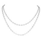 18.15 carats Diamond by the Yard Platinum 41 Inches Long Chain Necklace 