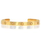 Cartier Love Bracelet 18K Yellow Gold Cuff Style Size 19