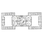 Vintage 6.69cts Old European Diamond Platinum Brooch Pin-Dover Jewelry