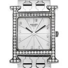 Hermes HH1.530  H Watch Diamond Bezel Stainless 35mm l Dover Jewelry