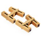Vintage 0.40cts Ruby 18K Gold Grooved Bar Men Cufflinks|Dover Jewelry|