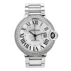 Cartier Ballon Bleu 36mm Diamond 18K Watch Ref 3004 Box Papers 