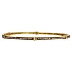 Judith Ripka  Fancy Diamond 18k Yellow Gold Bangle Bracelet