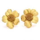  Tiffany & Co Jumbo Rose Flower Flower 18K Clip-on Earrings