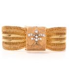 Vintage Omega Diamond 18K Yellow Gold Ladies Cocktail Watch