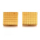 Estate Swiss Cube 18K Yellow Gold Men’s Cufflinks