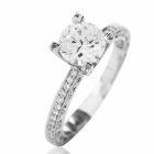 Tacori Diamond Platinum Eternity Engagement Semi-mount Ring