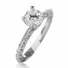 Tacori Diamond Platinum Eternity Engagement Semi-mount Ring