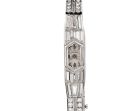 Vintage Lucien Piccard Diamond Platinum Baguette Diamond Cocktail Watch