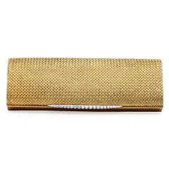 Van Cleef & Arpels Diamond 18K Gold Evening VCA Clutch Purse Handbag