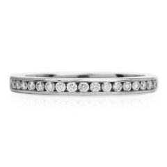 Tiffany & Co. Diamond Platinum 2 mm Wedding Band Ring