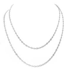 Cartier 11.00cts Diamond Platinum Diamond By The Yard Long Chain Necklace