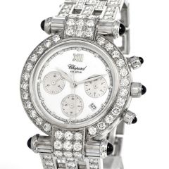 Chopard Imperiale Diamond 36mm Cornogragh 18k Gold Watch Refrence 1215