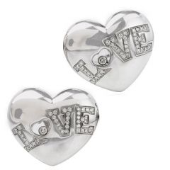 Chopard Happy Diamond 18K Gold Designer Clip On Earrings