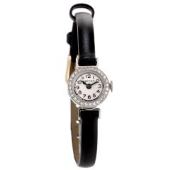 Cartier Vintage Diamond Gold Mechanical Collectible Women's Watch