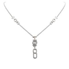 Chopard Happy Diamond " I Love You" 18k Pendant Necklace