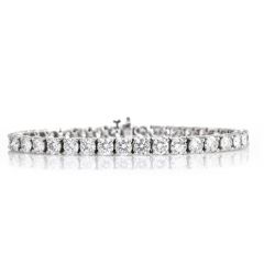 Estate 12.50 Round Diamond Tennis Gold Bracelet