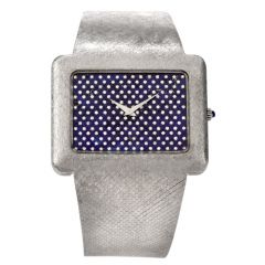 Vintage Corum Diamond Lapis Chrome Watch