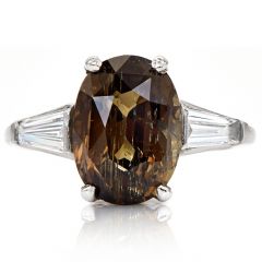 Rare 5.33ct Natural AGL Color Change Alexandrite Diamond Platinum Ring