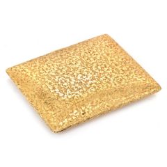 Vintage Buccellati 18K Yellow Gold Floral Textured Compact Gold Wallet Box