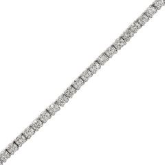 Natural 1.71cts Round Diamond 18K Gold Tennis Bracelet-Dover Jewelry