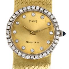 Piaget Vintage Diamond 18K Yellow Gold Quartz Ladies Watch