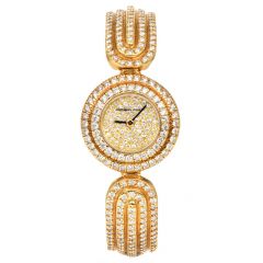 Audemars Piguet Vintage Diamond 18K Yellow Gold Ladies Cocktail Watch