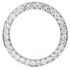 Vintage 2.80 Carats Diamond Wreath Platinum Round Circular Brooch Pin