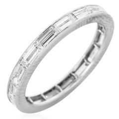 Oscar Heyman Diamond Baguette Eternity Band Ring|Dover Jewelry|