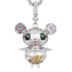 Louis Vuitton 18K Takashi Murakami Diamond Panda Pendant Necklace|Dover Jewelry|
