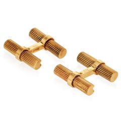 Vintage Van Cleef & Arpels 18K Gold Baton Cufflinks