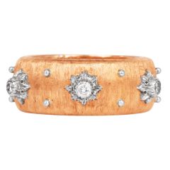 Buccellati Macri Eternelle 18K Gold Diamond Band Ring